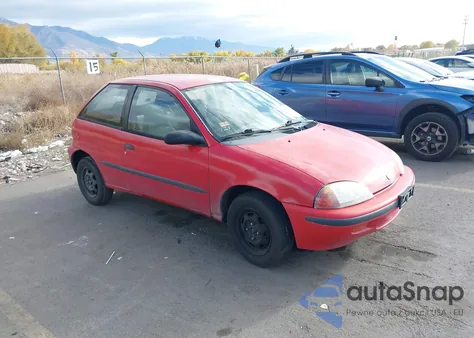 1997 Geo Metro Lsi from USA, damaged, VIN 2C1MR2294V6718502
